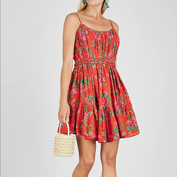Rhode - Nala Printed Cotton Mini Dress - Size S - Picture 6 of 6